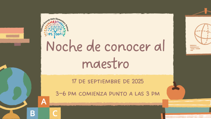 La Noche de Conocer al Maestro es el 17 de septiembre.