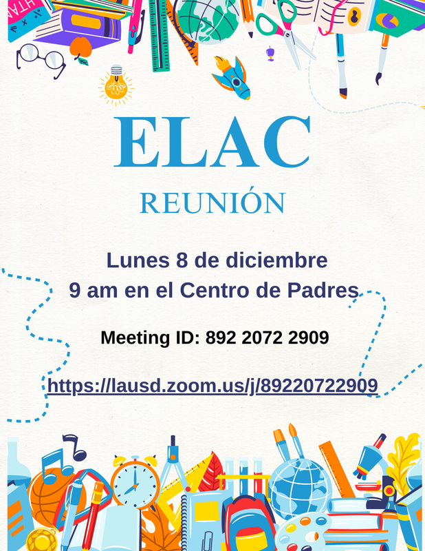 ELAC Flyer - Spanish