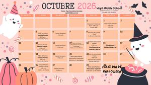 OCTOBER 2026 CALENDAR SPANISH
