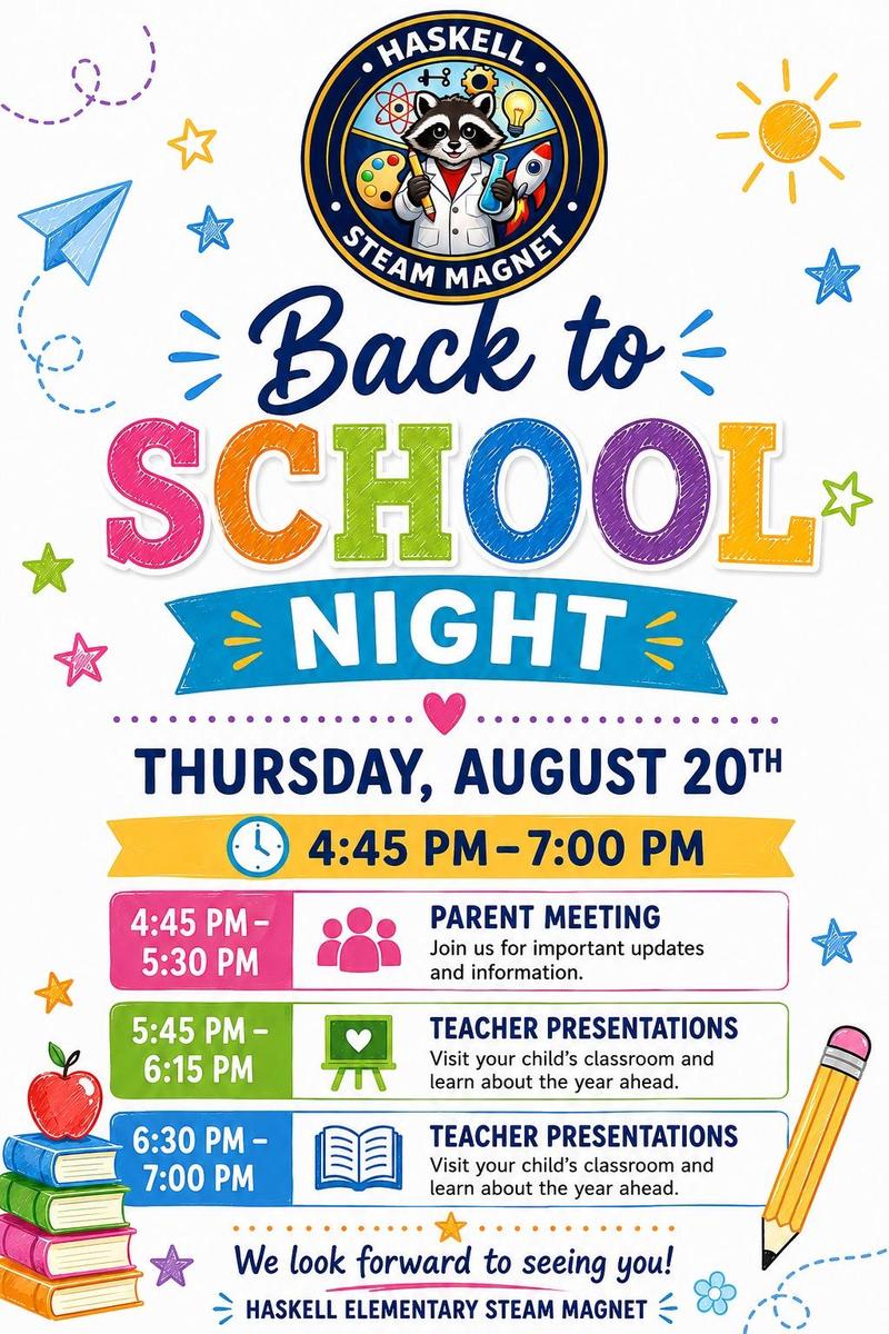 Haskell Back to School Night