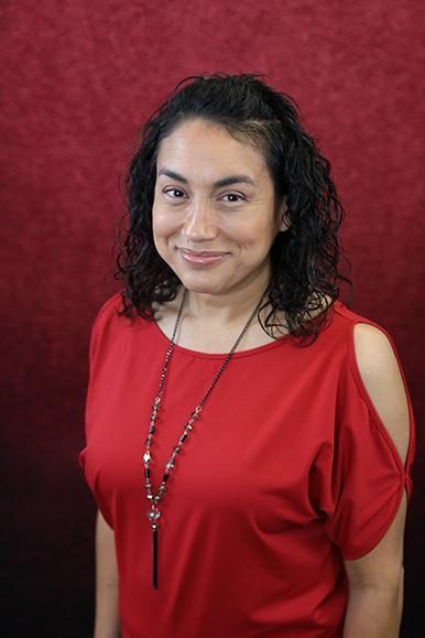 Woman wearing glasses