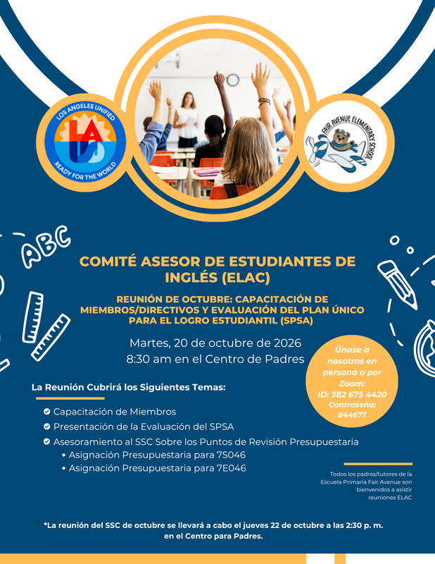 ELAC Oct Mtg SPAN