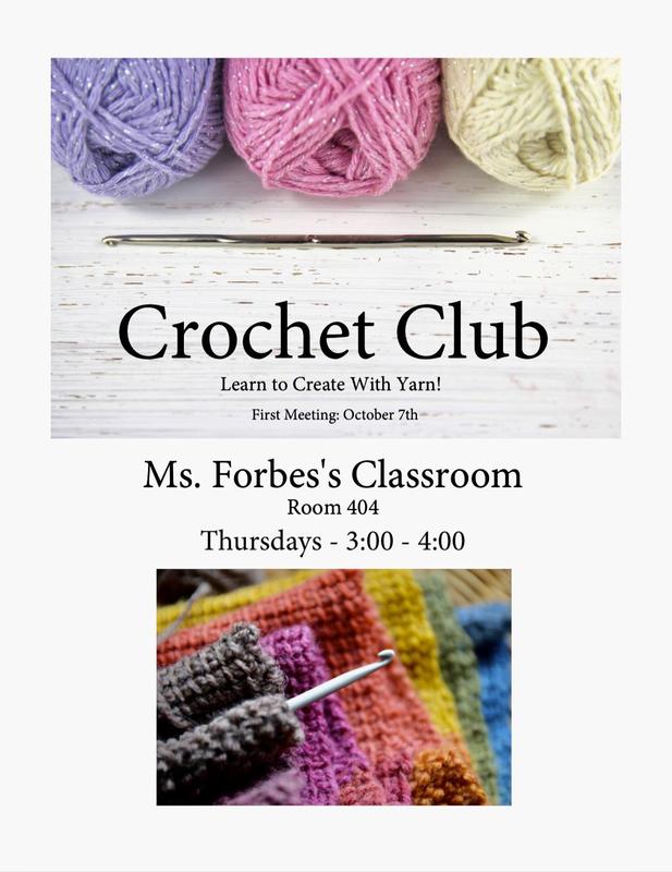 Crochet Club room 404 Legacy Preparatory Academy, best elementary school near me, we love Legacy Prep, LPA is the best junior high