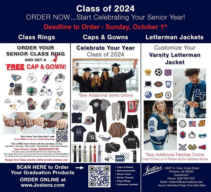 Jostens Cap and Gowns, Rings, Jackets Kingman Academy High School