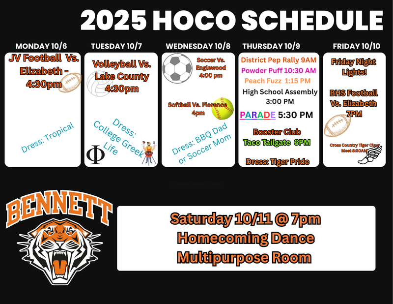 2025 HOCO Schedule Featured Photo