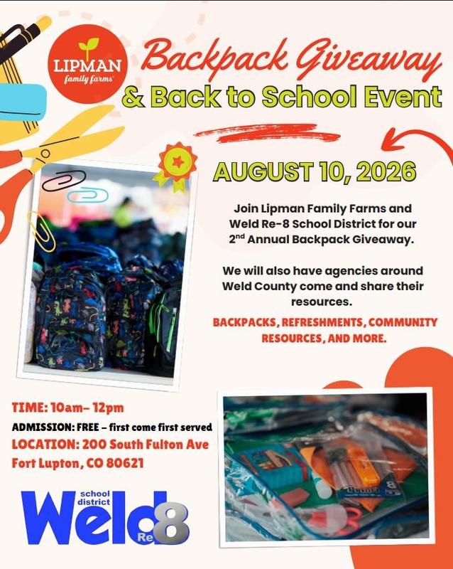 Backpack Give-Away Flyer