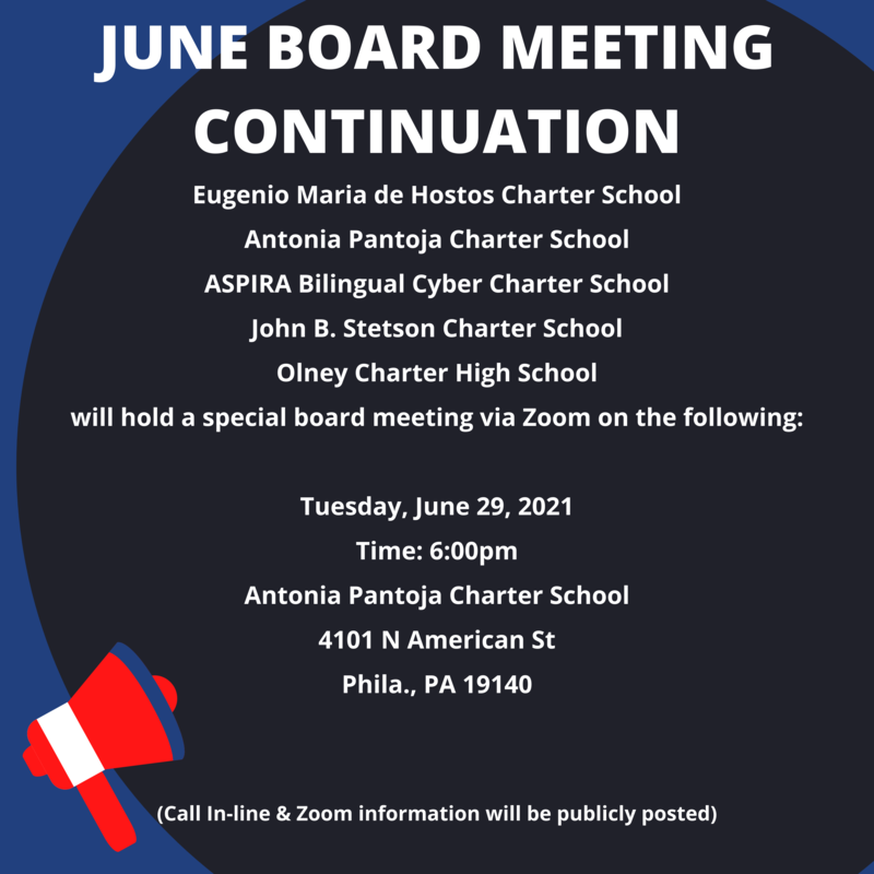 JUNE BOARD MEETING CONTINUATION Featured Photo