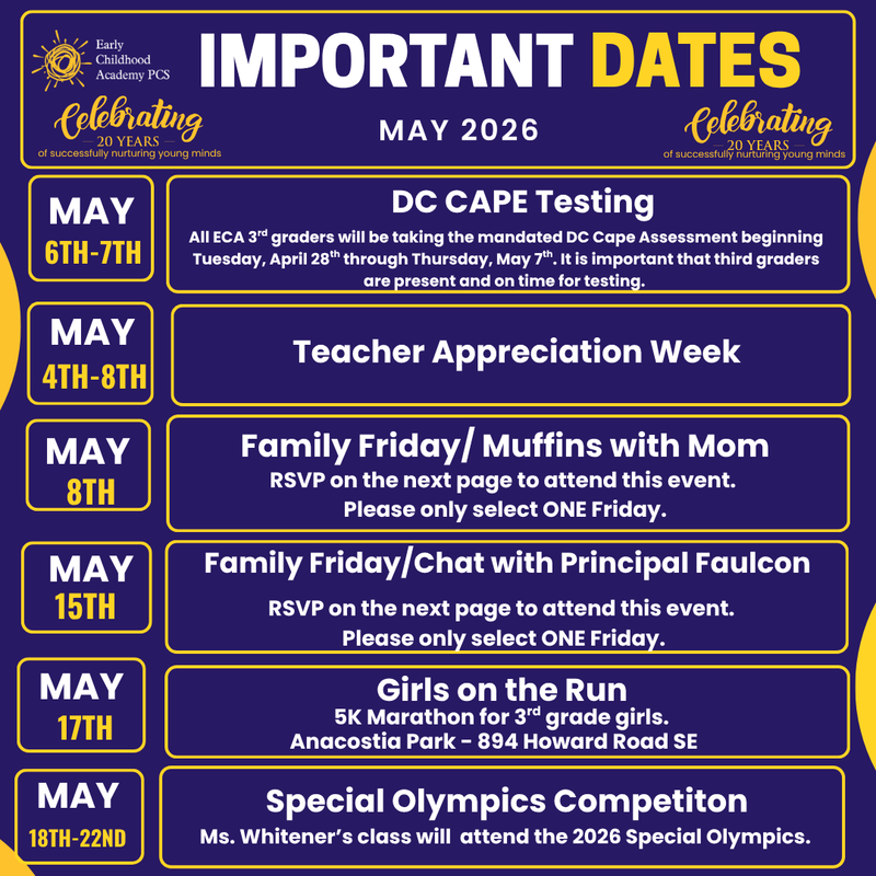 Weekly Guide to Key Dates & Events Featured Photo