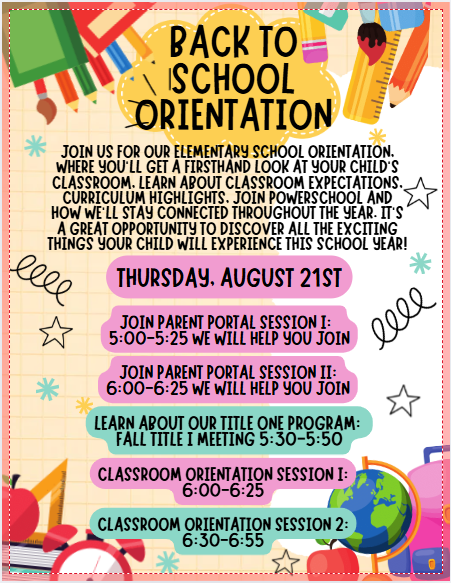 Back to School Orientation