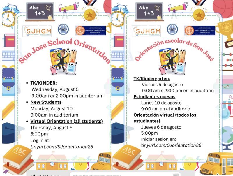 orientation flyer