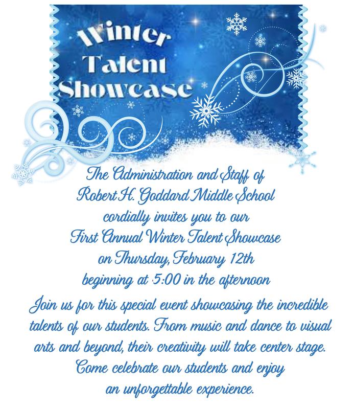 Invitation to winter talent show