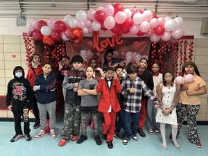 7th graders group picture