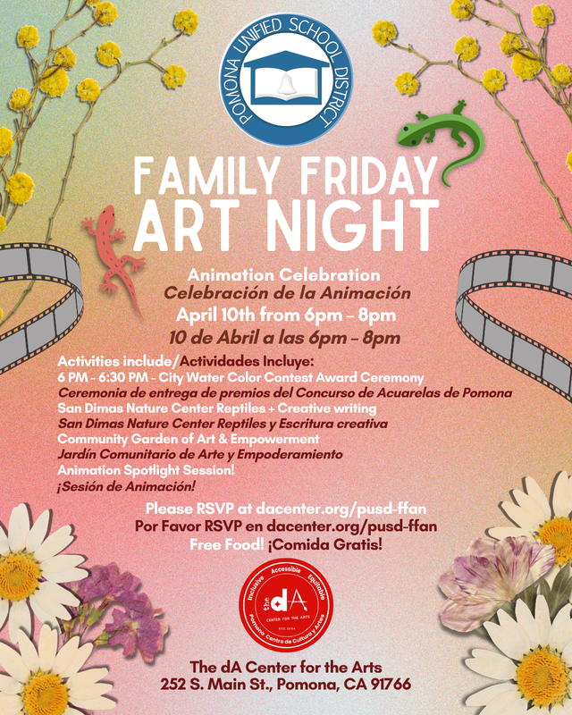 Family Friday Art Night at the dA Center for the Arts  4.10.26
