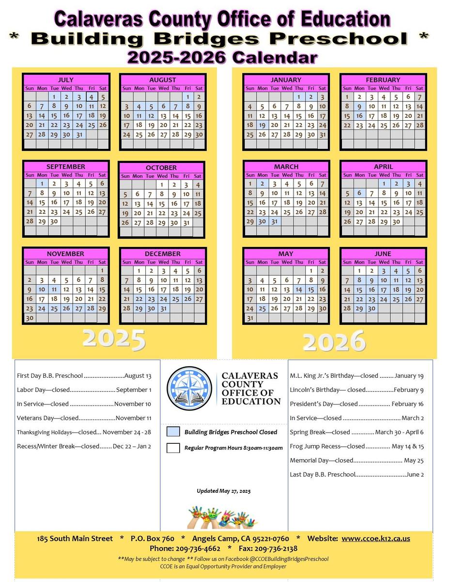 BB 25-26 Calendar