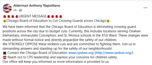 Message from the Alderman's Office