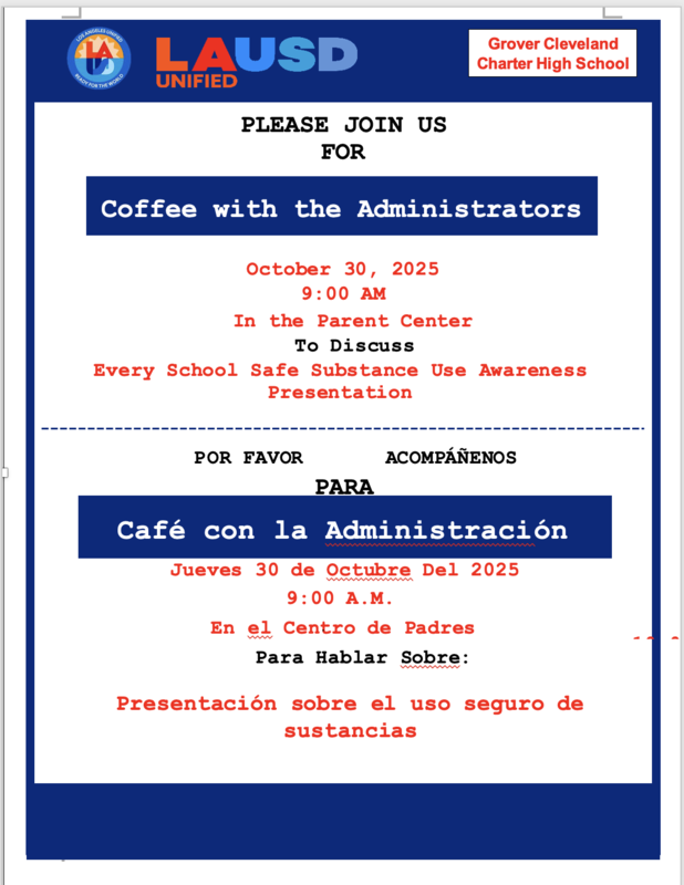 Coffee with Admin - October 30 Featured Photo