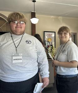 Two PEP students involved in Inspired T.A.B.L.E. program