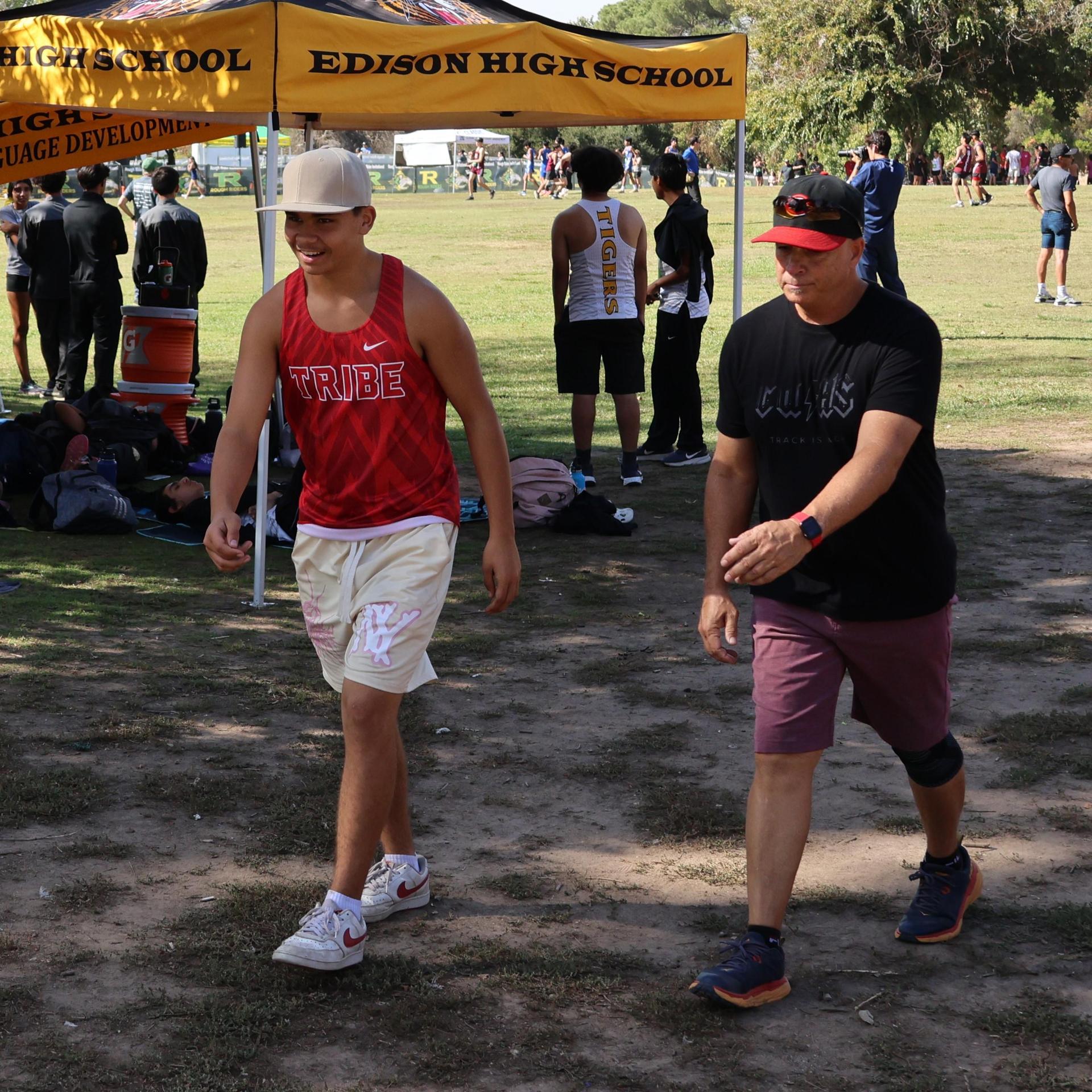 cross country runners in action