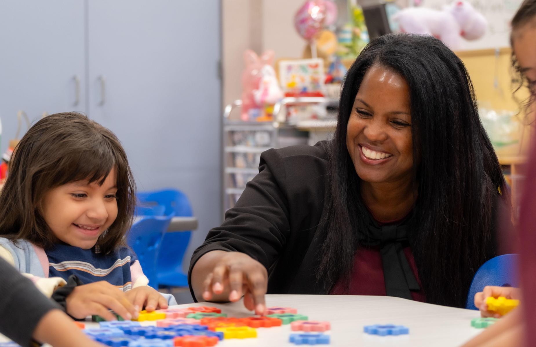 Mt. San Antonio College donated shirts to a TK class at Vejar Elementary School.