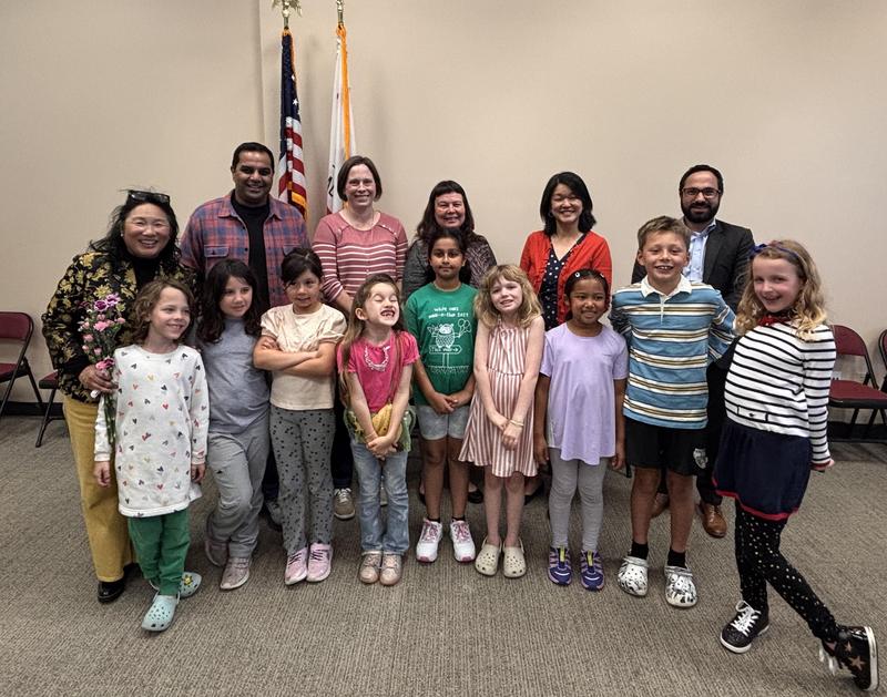 White Oaks Students at the May 7 Board Meeting