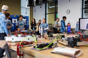 Westview High students provide robotics demonstrations