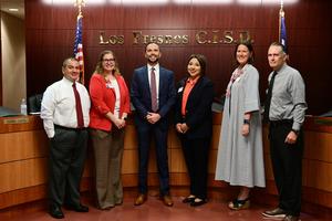 Superintendent with cabinet