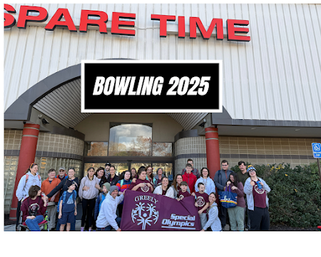 special olympics bowling event at spare time