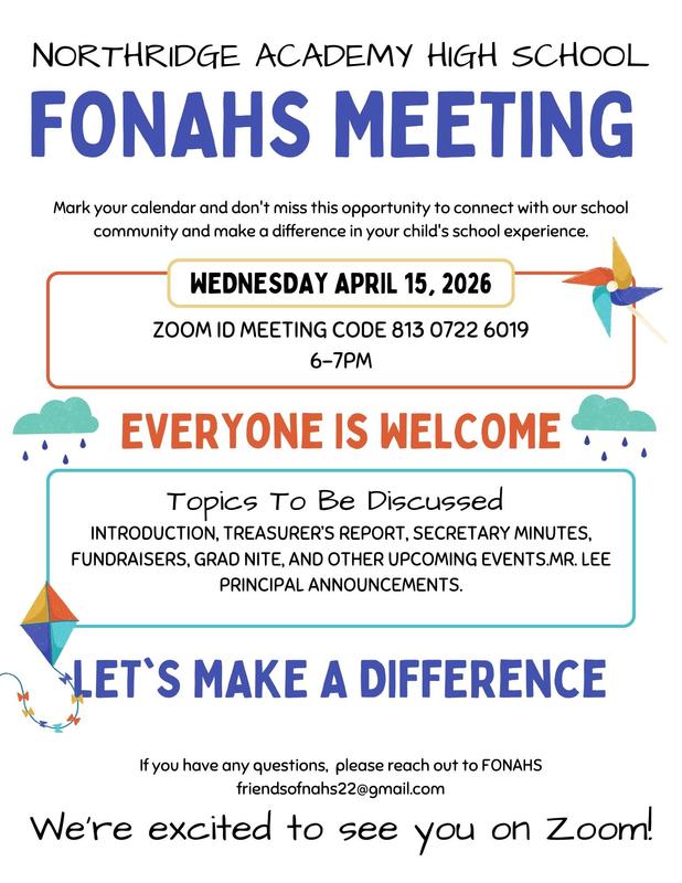 Parent Group Regular Meeting, April 15 Featured Photo