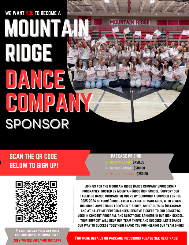 Become a Mountain Ridge Dance Company Sponsor