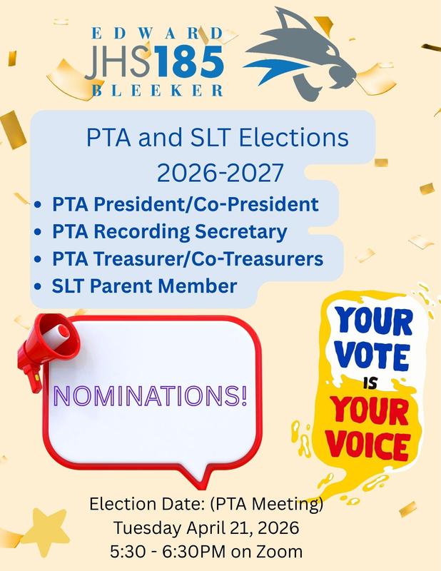 PTA & SLT Elections