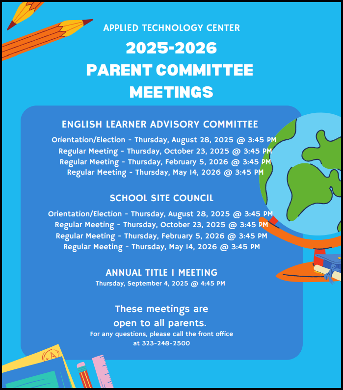 school site council meeting flyer
