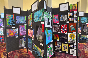All of Memorial High School art at the Lubbock Art Festival