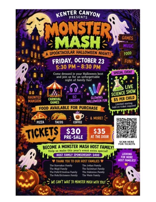Kenter Monster Mash flyer 2026