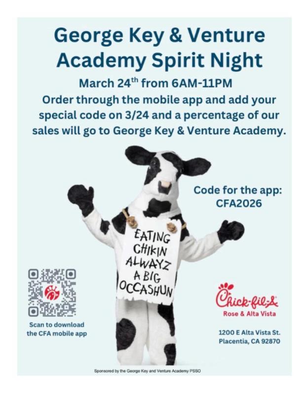 Chickfila Fundraiser