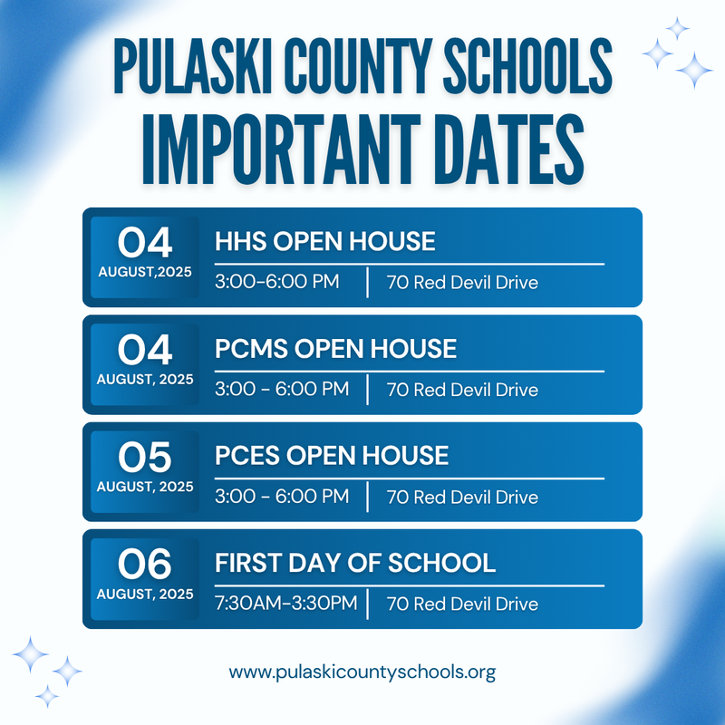 PCSS Important Dates Image