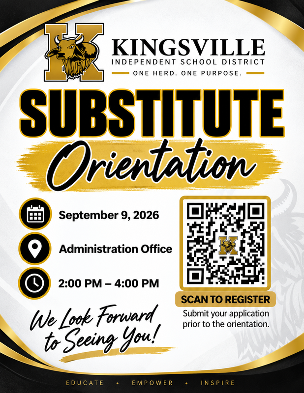 Sub orientation is sept. 9