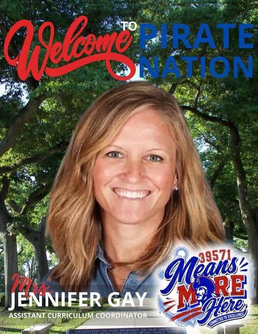 PIRATE NATION - Let’s welcome, Mrs. Jennifer Gay, former DES teacher, back to Pirate Nation!!