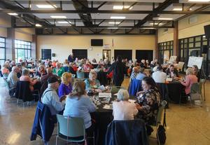More than 100 attended the Alumni Association all class dinner.