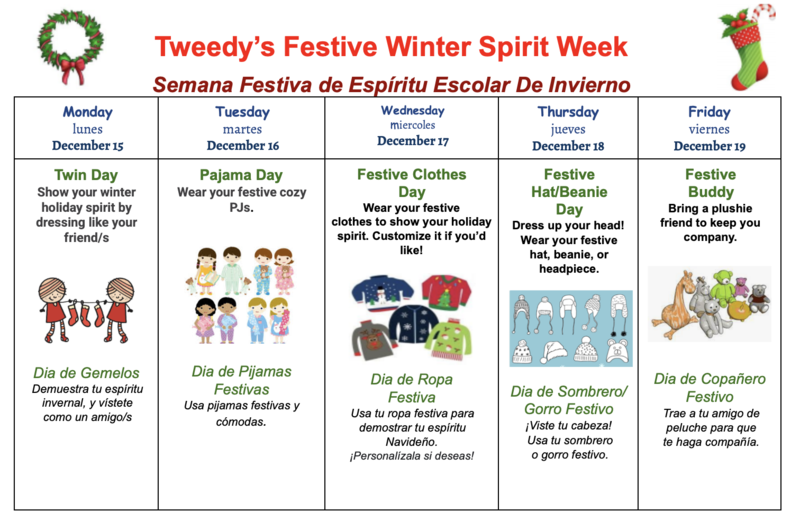 Winter spirit week student council