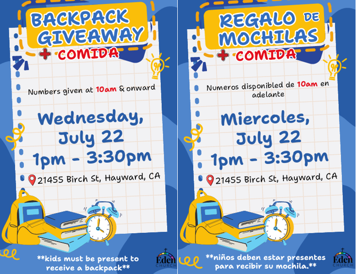 Backpack giveaway
