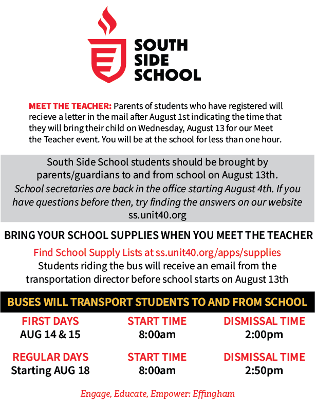 South Side back to school