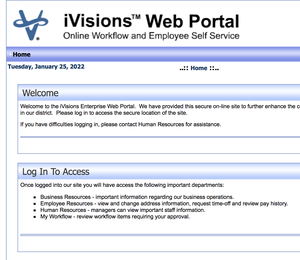 iVisions web portal