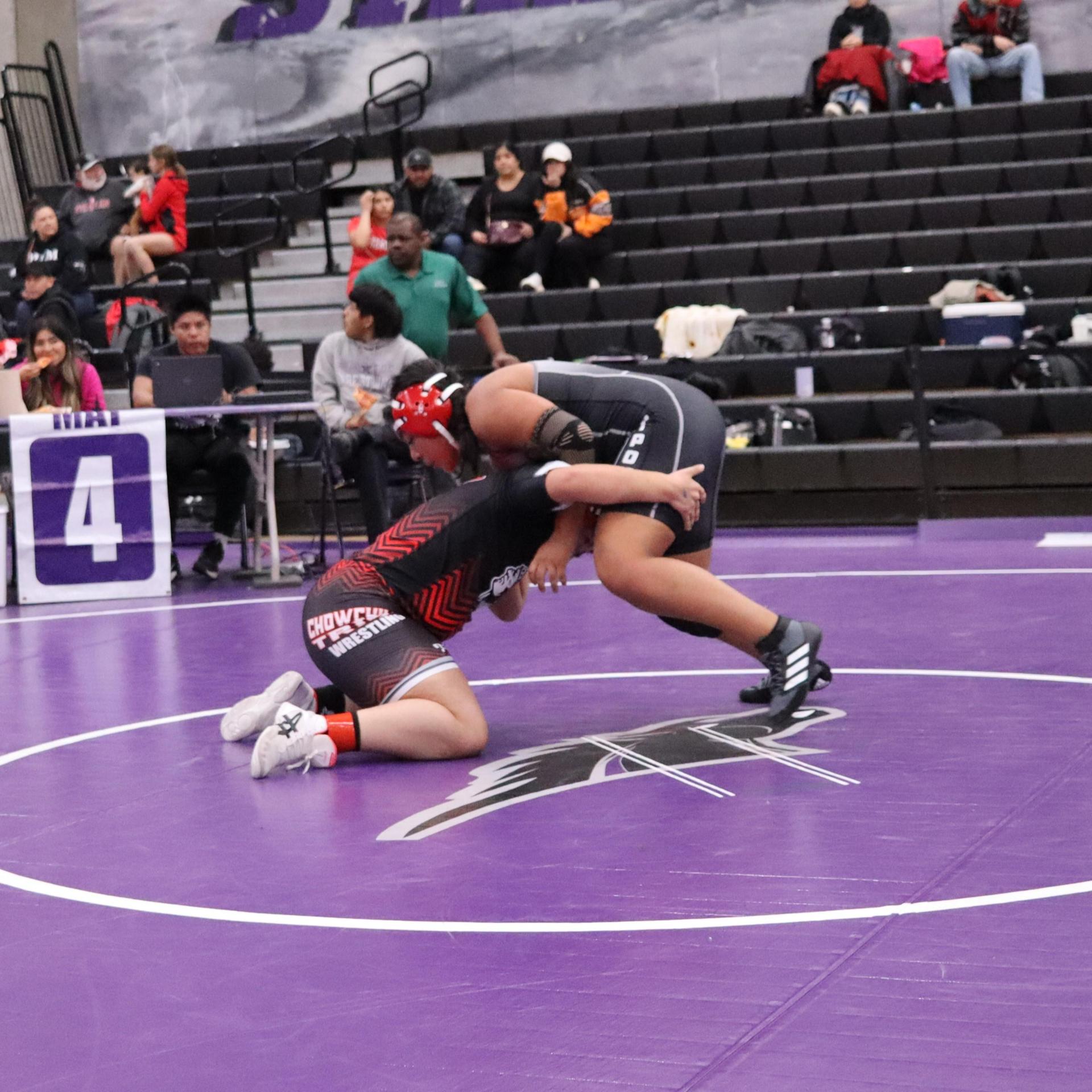 Girls wrestling at madera south