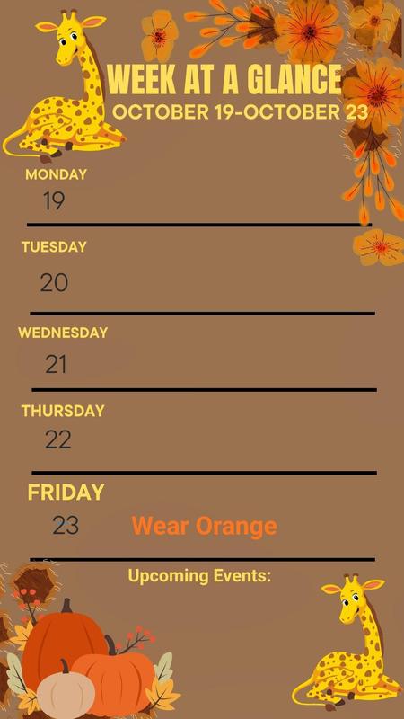 week at a glance