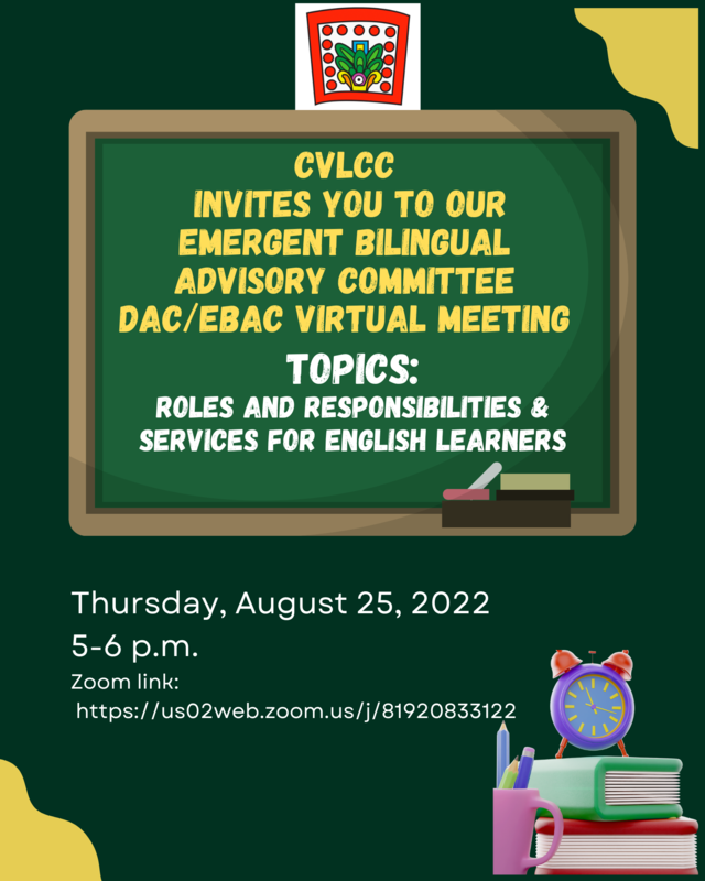 Emergent Bilingual Advisory Committee Virtual Meeting Featured Photo