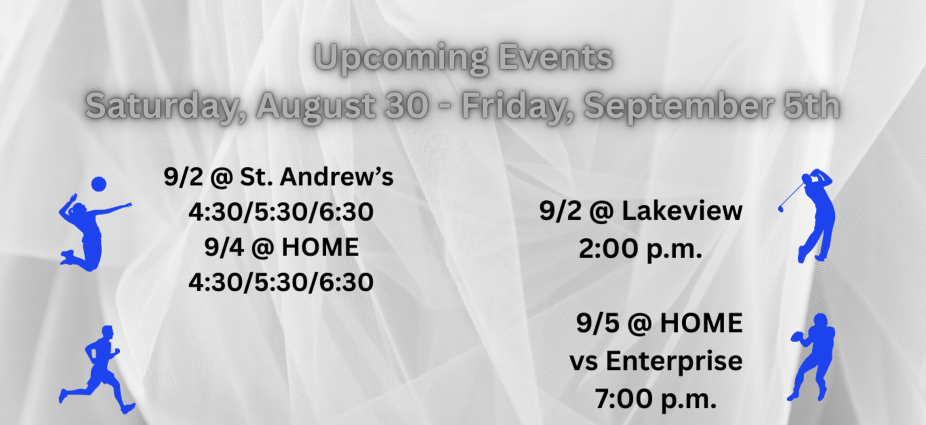 8/30 - 9/5 Events