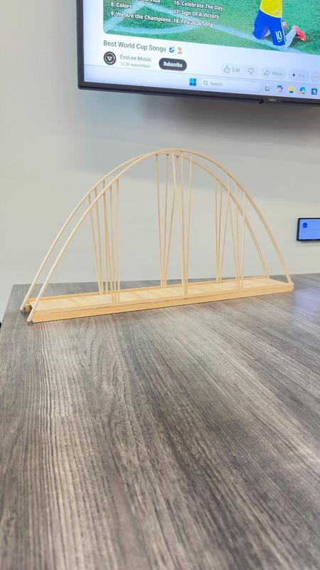 Bridge students built