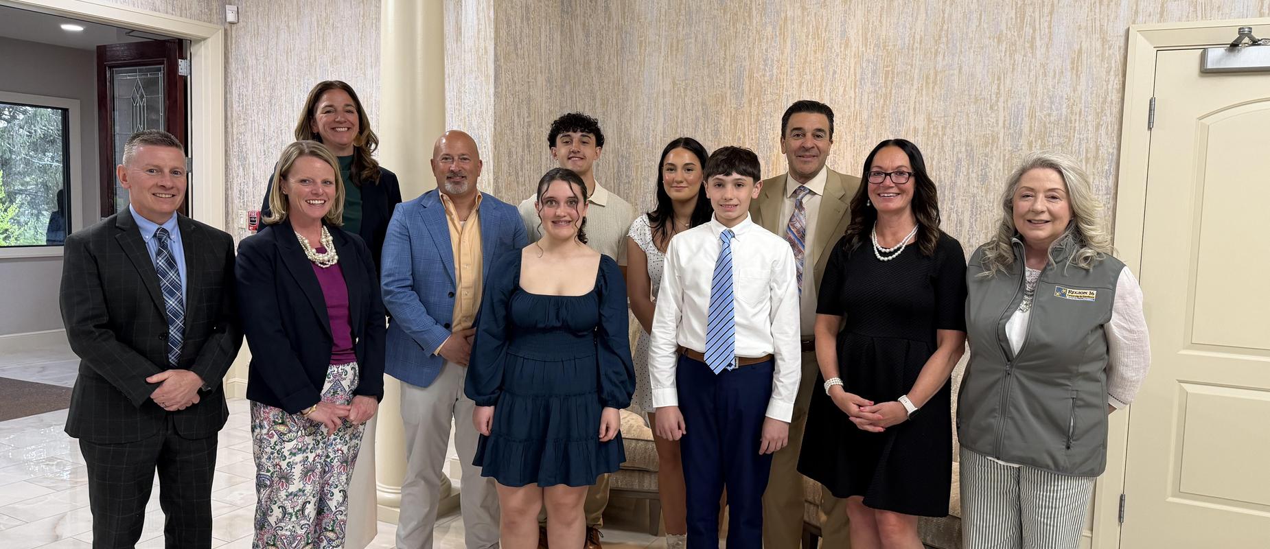 students in middle school and high school received awards