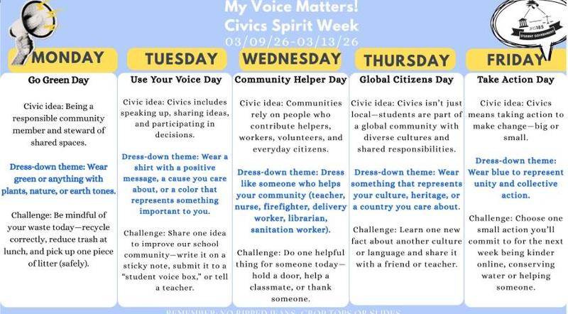 Civics Spirit Week