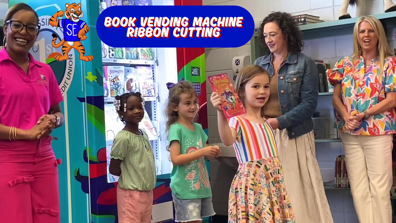 Southeast Elementary Book Vending Machine Ribbon Cutting